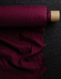 Marsala medium weight linen fabric supply