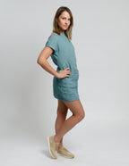 SANDRA Linen dress | Electric blue