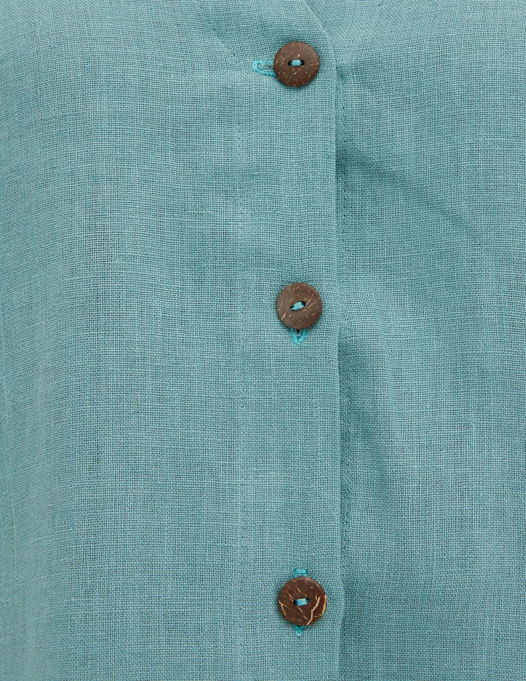 MEGAN Linen blouse  | Electric blue