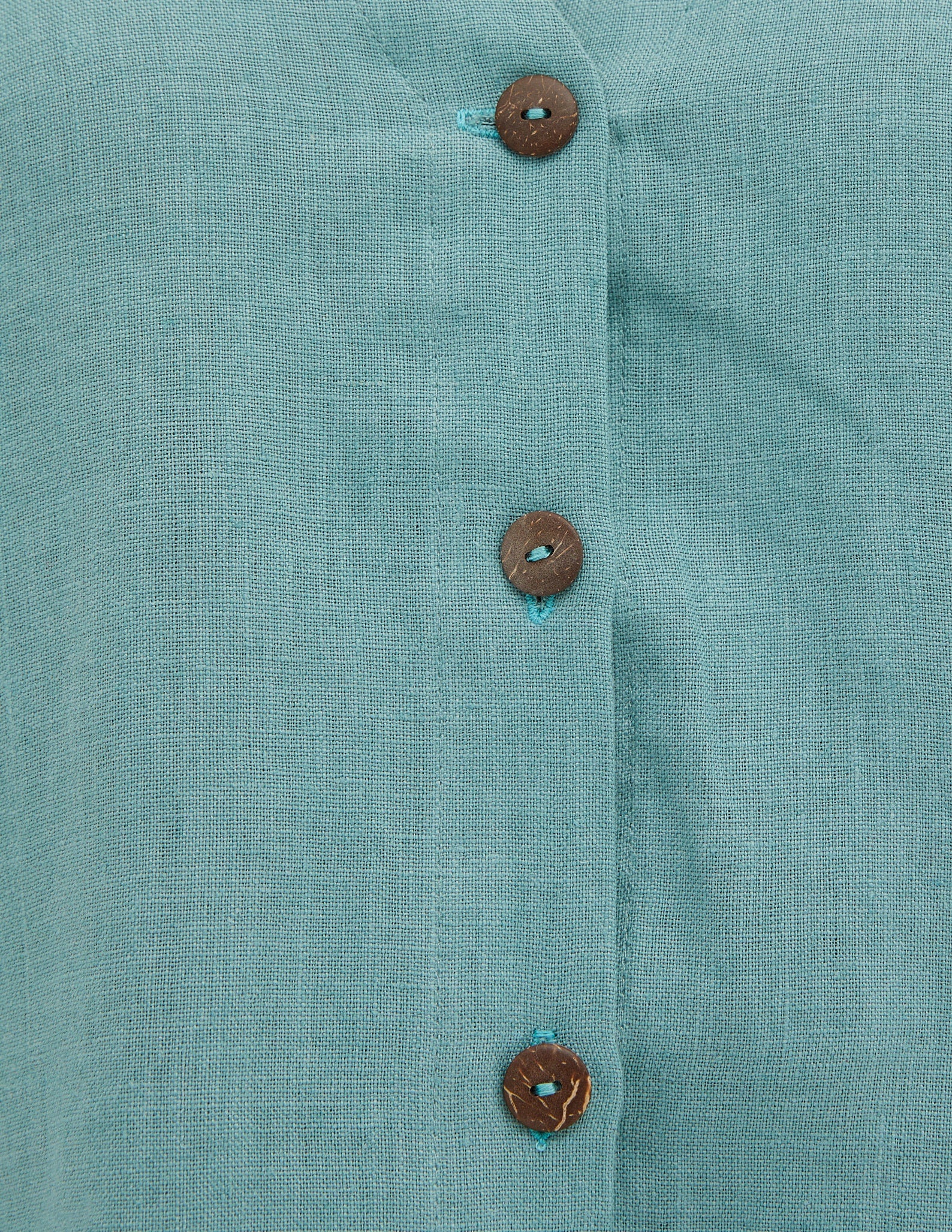 MEGAN Linen blouse  | Electric blue