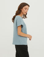GABRIELA Linen blouse | Electric dots