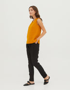 REGINA Linen top | Mustard