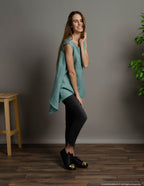 LAURA Linen tunic | Electric blue
