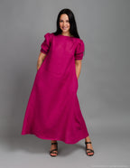 LOVE long linen dress | Rose