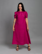 LOVE long linen dress | Rose
