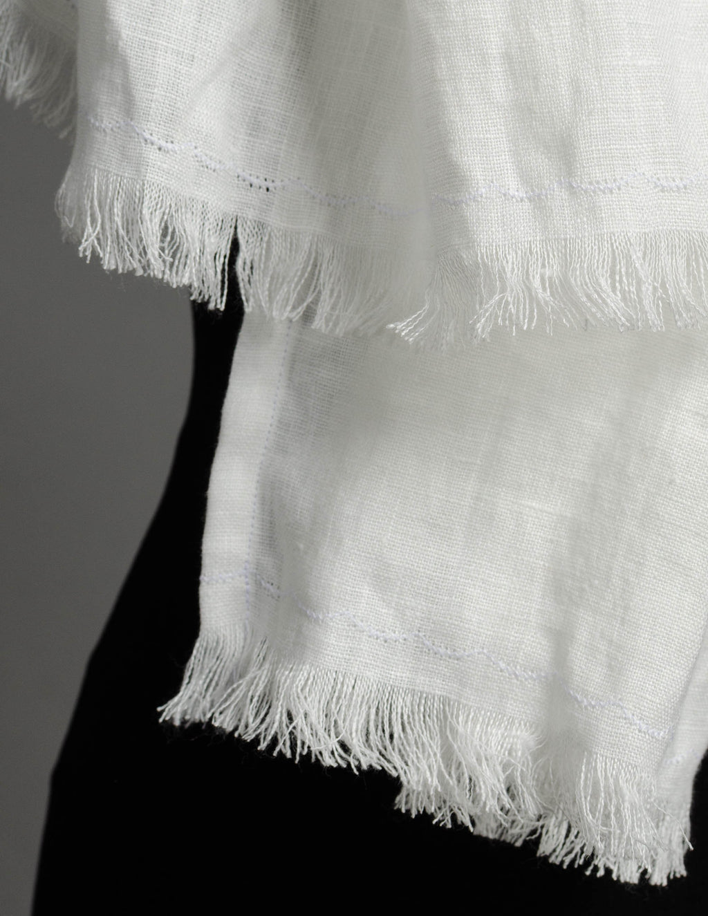 Linen scarf | White