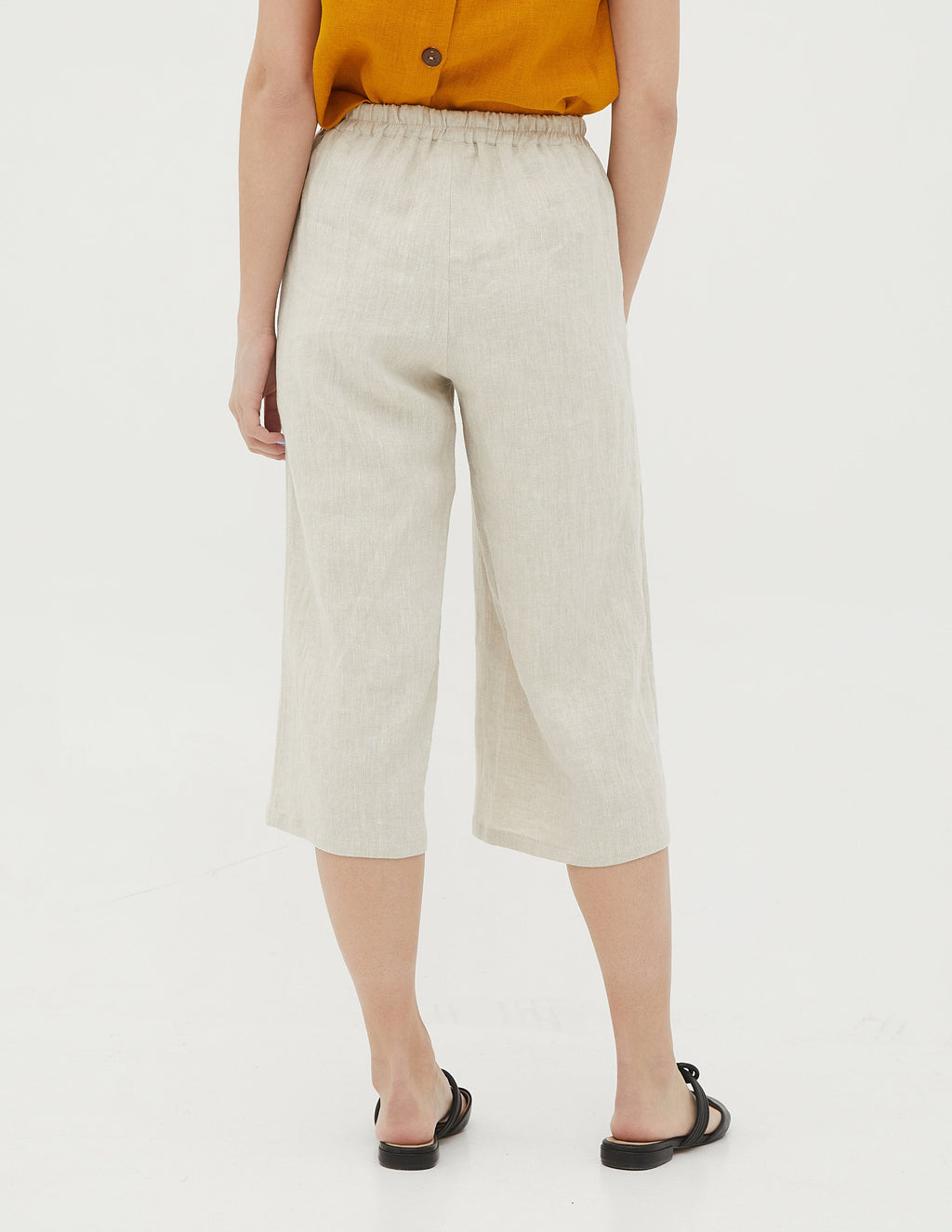MELANIE Linen culottes | Natural