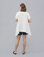 LINDA Linen tunic | Ivory white