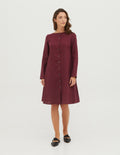 DOMINIKA Linen dress | Marsala