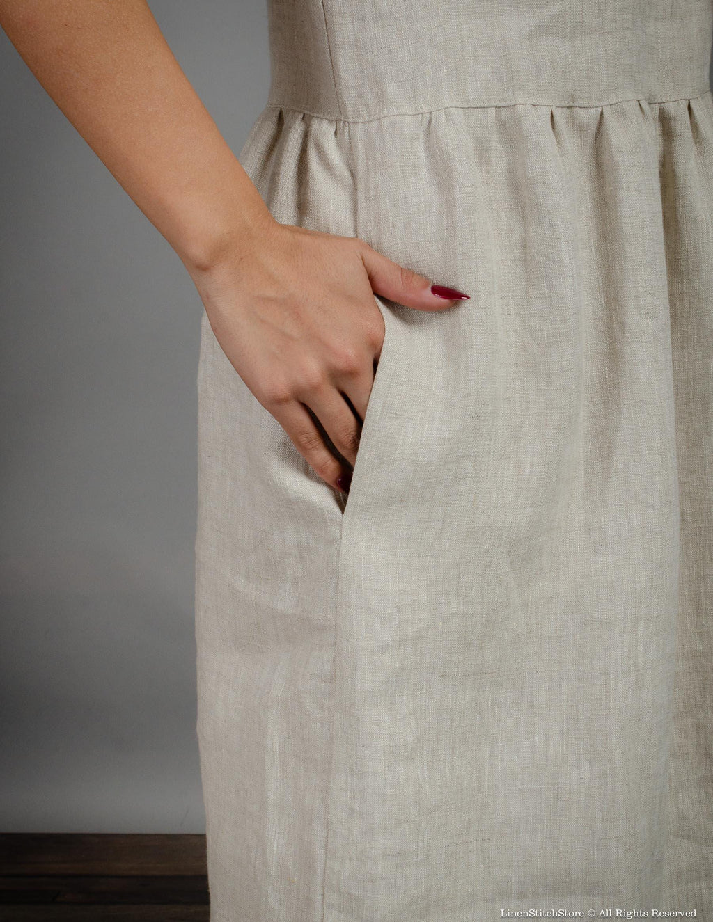 MARIA Linen dress | Natural