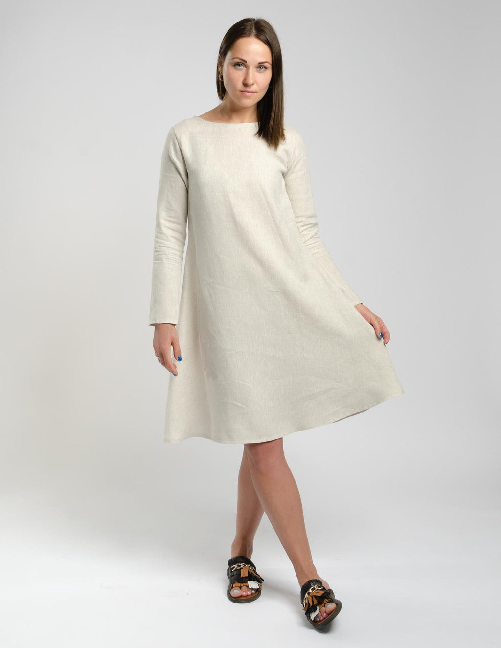 VERONICA Linen dress | Natural