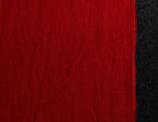 Bright red colour medium weight linen fabric supply