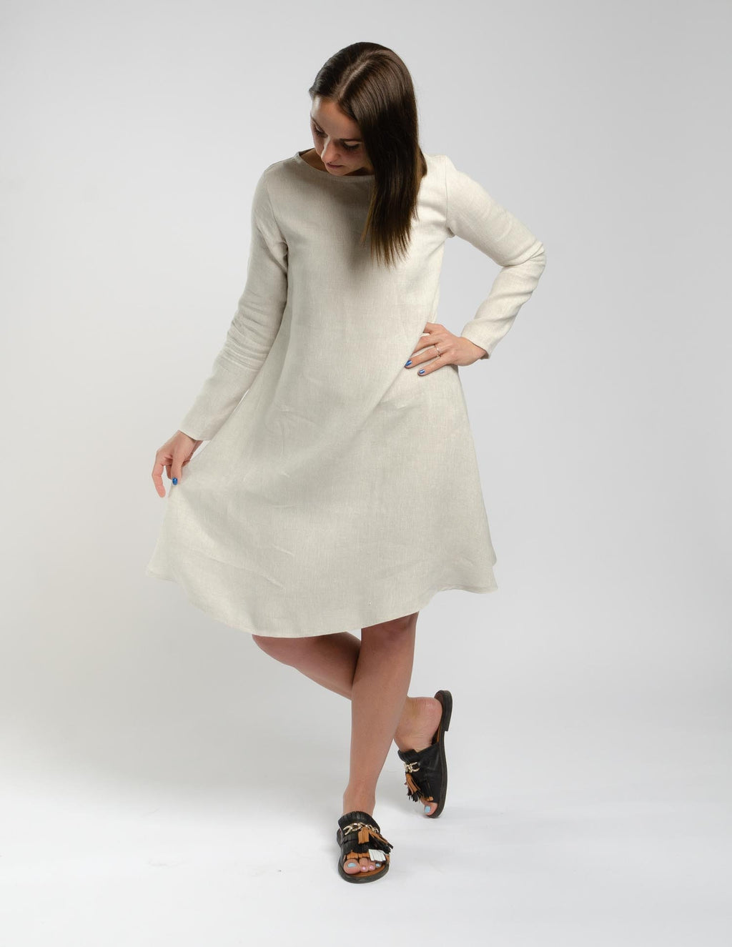 VERONICA Linen dress | Natural