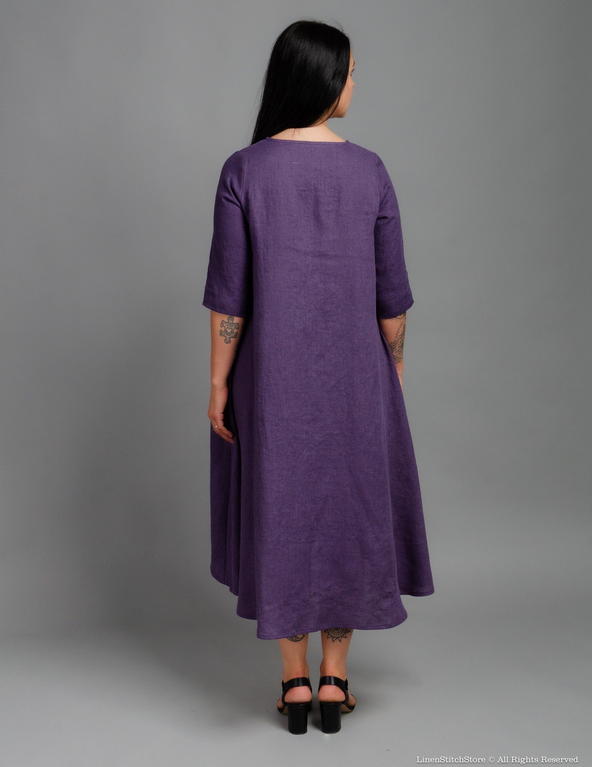 SHANON Linen dress | Lavender