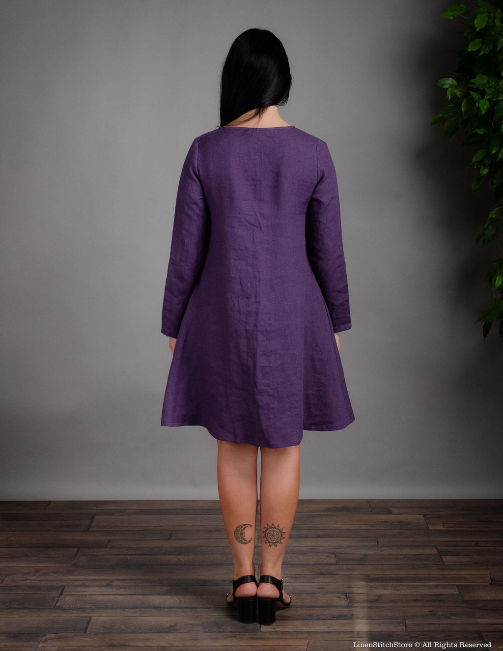 DOMINIKA Linen dress | Lavender