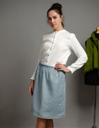 LILIA Linen skirt | Electric dots