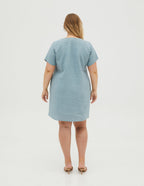 SANDRA Linen dress | Electric dots