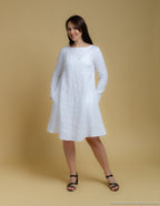 VERONICA Linen dress | White