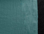 Electric blue medium weight linen fabric supply