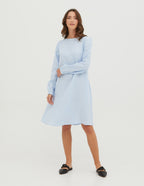 SIMONA Linen dress | Light blue