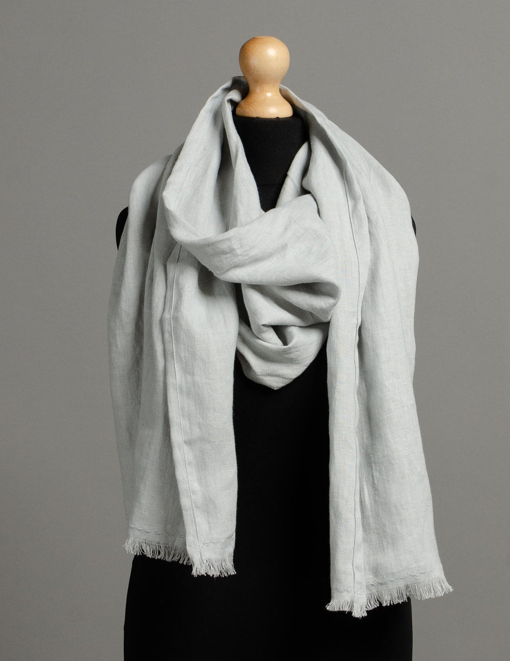 Linen scarf | Light grey
