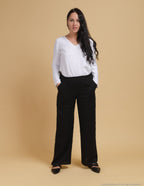LESLIE Linen pants | Black