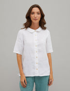KYRA Linen blouse | White