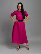 LOVE long linen dress | Rose