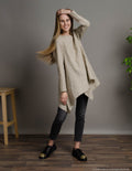 AURORA Linen tunic | Natural dots