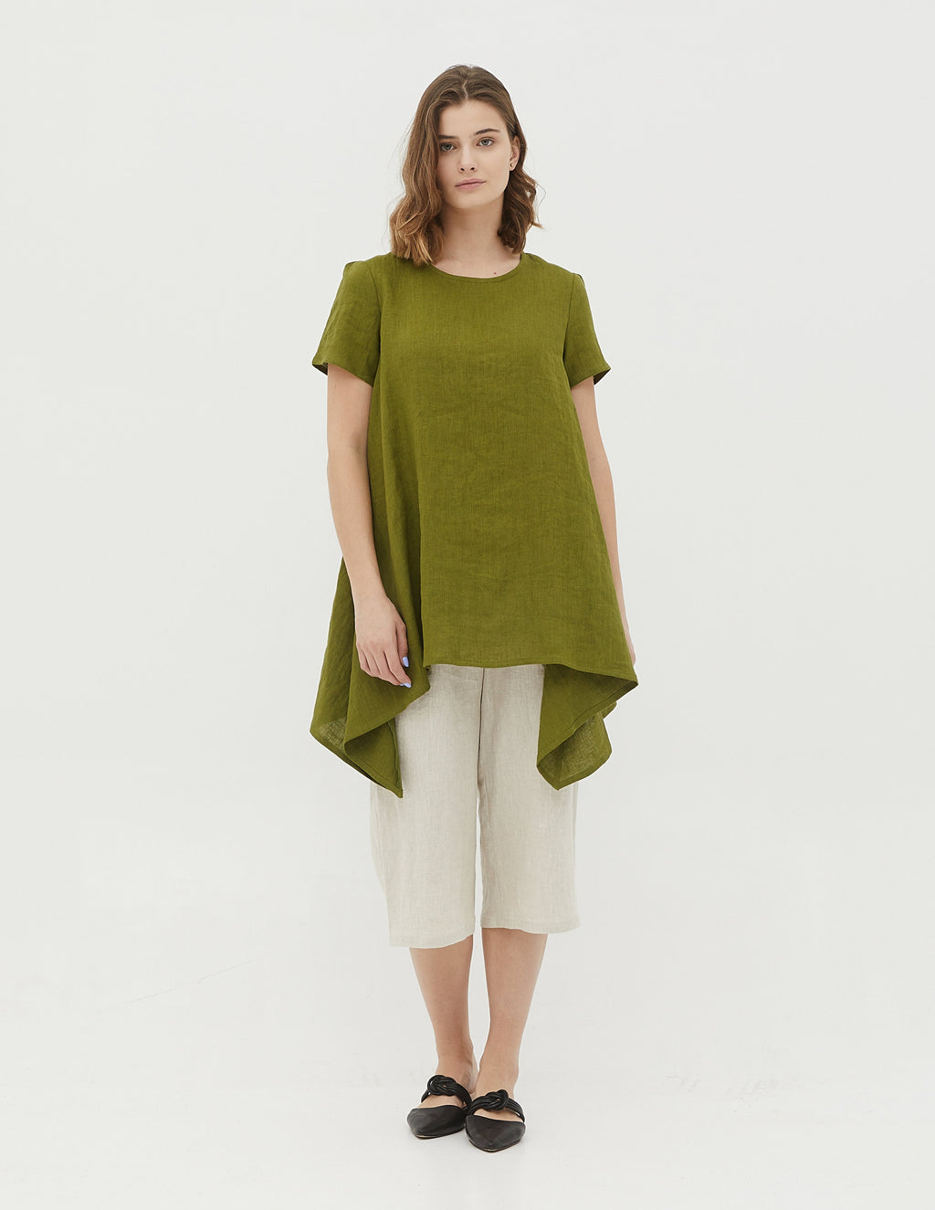 LINDA Linen tunic | Olive
