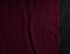Marsala medium weight linen fabric supply