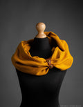 Linen loop scarf | Mustard