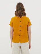 MYA Linen blouse | Mustard